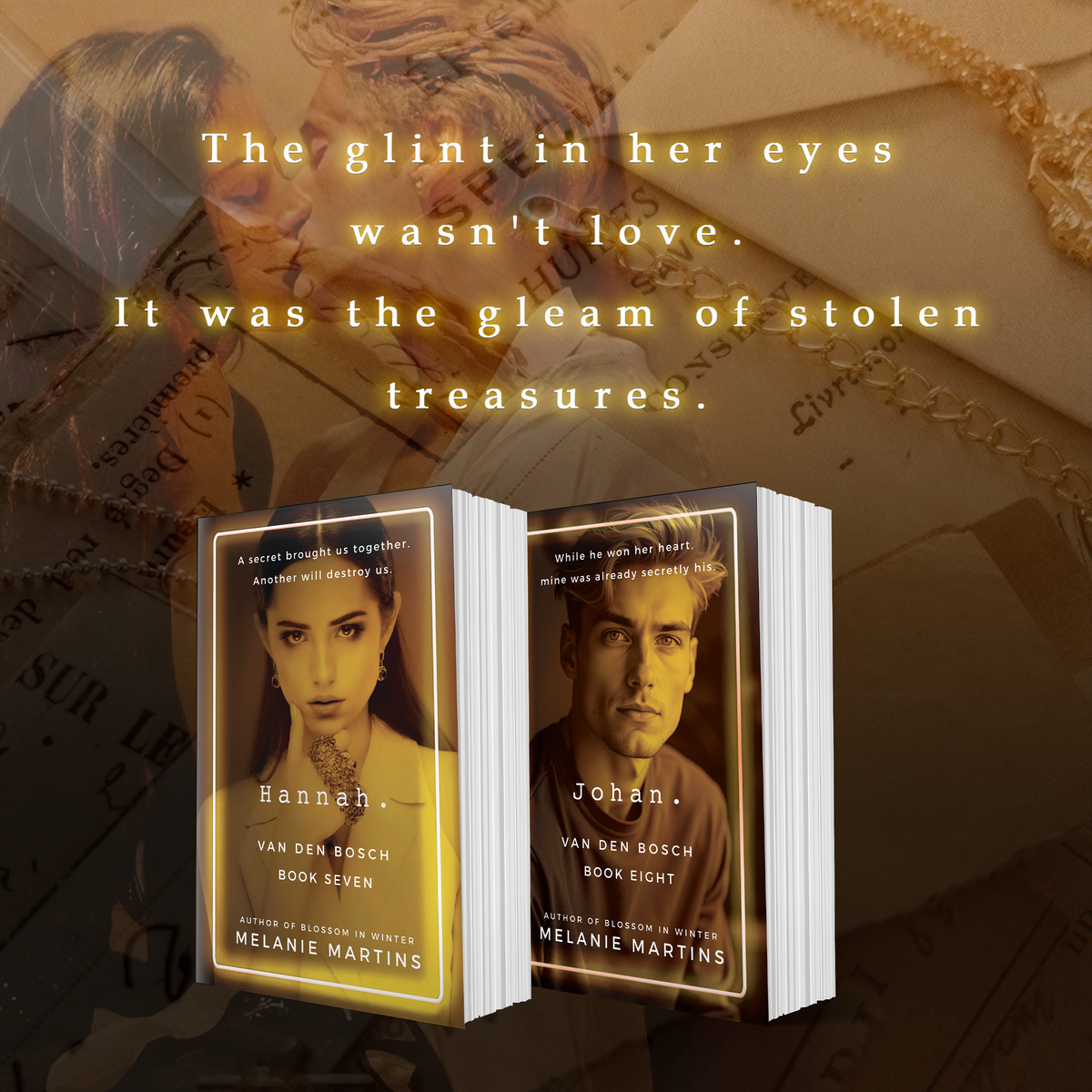 Duet 4: Hannah. + Johan. (signed copies) + bookmark – Melanie Martins