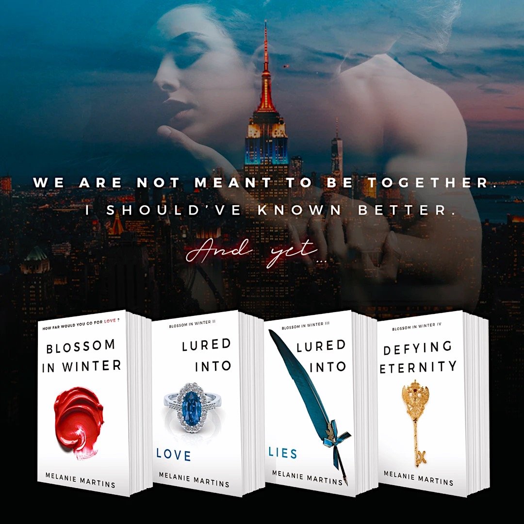 'Blossom in Winter' Books 1, 2, 3 & 4 (Signed Copies) + Bookmark Melanie Martins