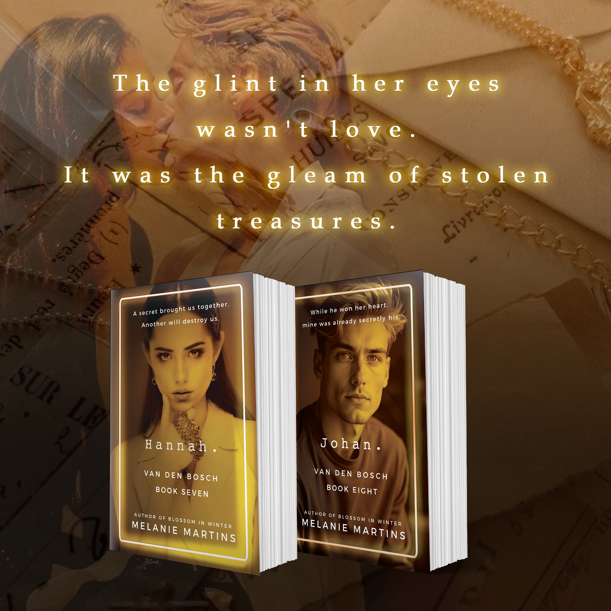 Duet 4: Hannah. + Johan. (signed copies) + bookmark – Melanie Martins